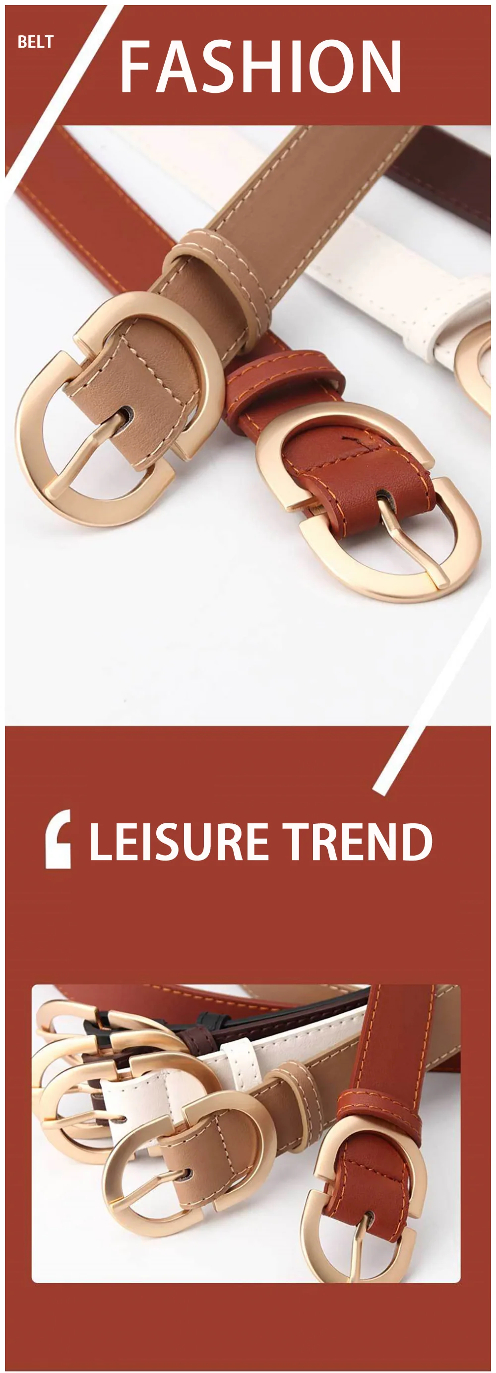 1pcs Women's Belt Simple Fashionable Needle Buckle Belt Casual Versatile Korean PU Leather Belt With Pants Jeans Belt Lady Belts