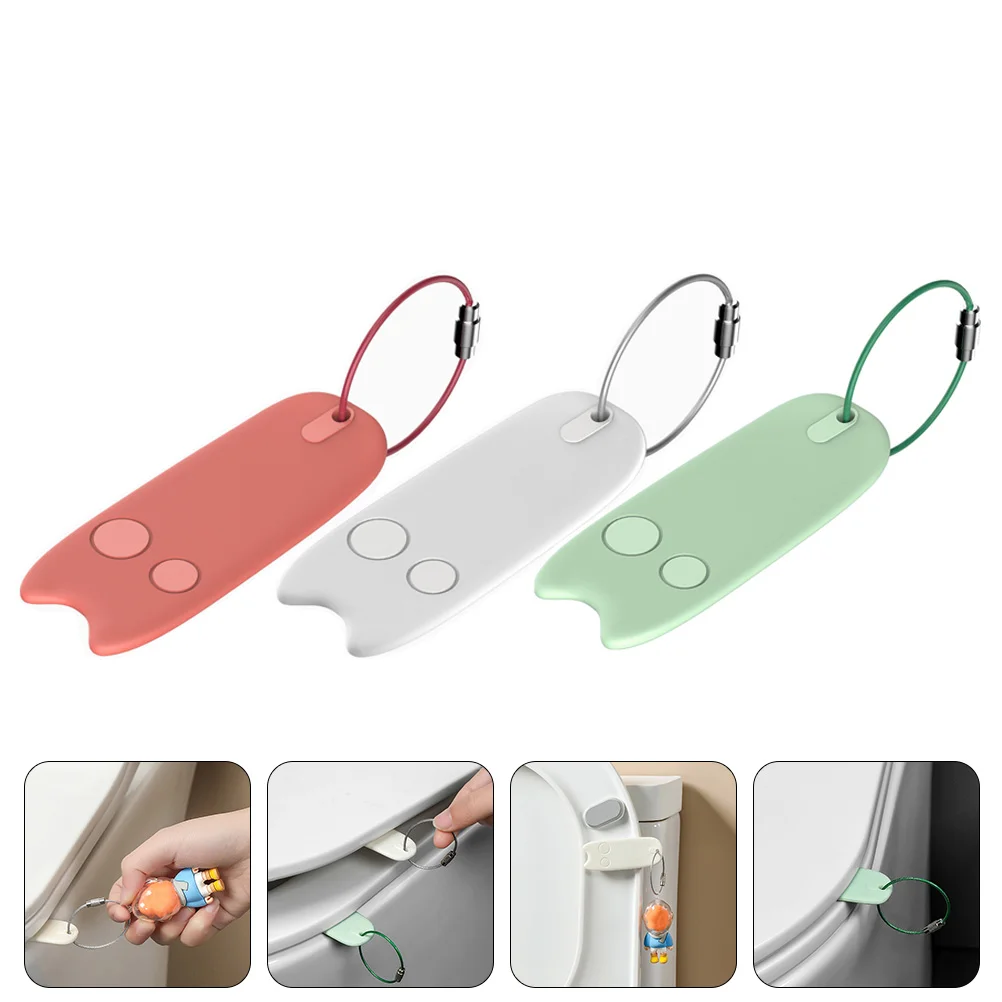 3Pcs Household Toilet Lifters Hotel Seat Cover Handles Toilet Lid