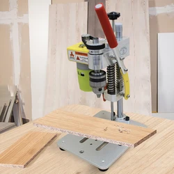 Mini Drill Press Portable Benchtop Driller B10 Chuck Tabletop Drilling Machine 795 Motor Metal Wooden DIY Jewelry Making