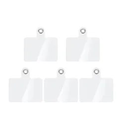 Universal Phone Tether Tab for Lanyard Attachment - Durable Plastic Patch Pad Accessory (5Pcs Square Shape)