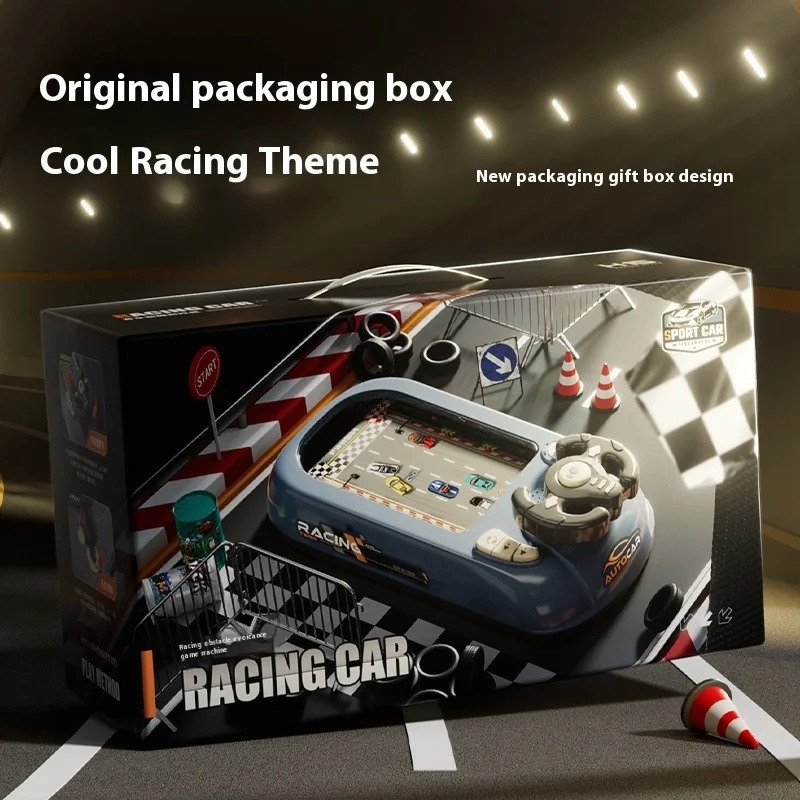 New Children'S Racing Game Console With Fun Obstacle Avoidance Adventure Puzzle Steering Wheel Toy Desktop Game 3