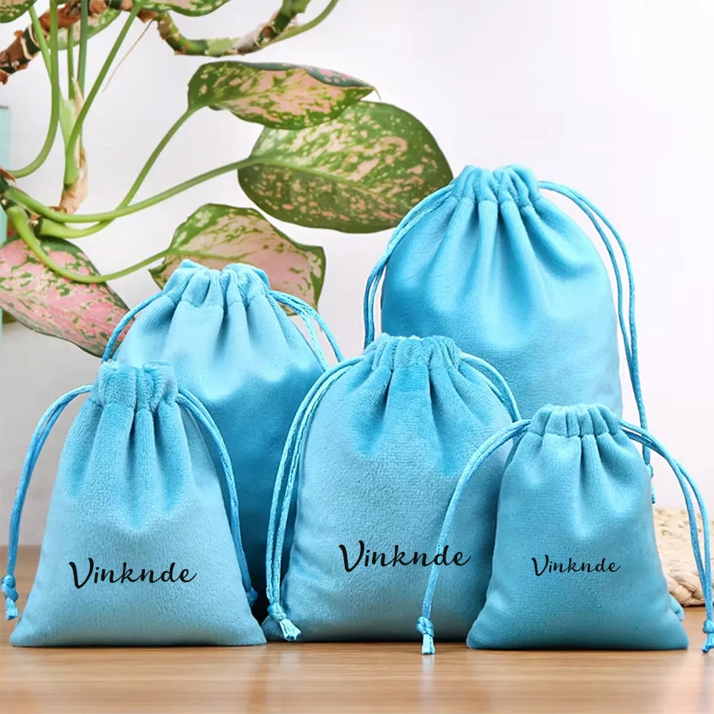 100개 맞춤형 로고 반지 주얼리 선물 포장 파우치 베이지 스웨이드 벨벳 드로스트링 가방 귀걸이 키체인 디스플레이 포장