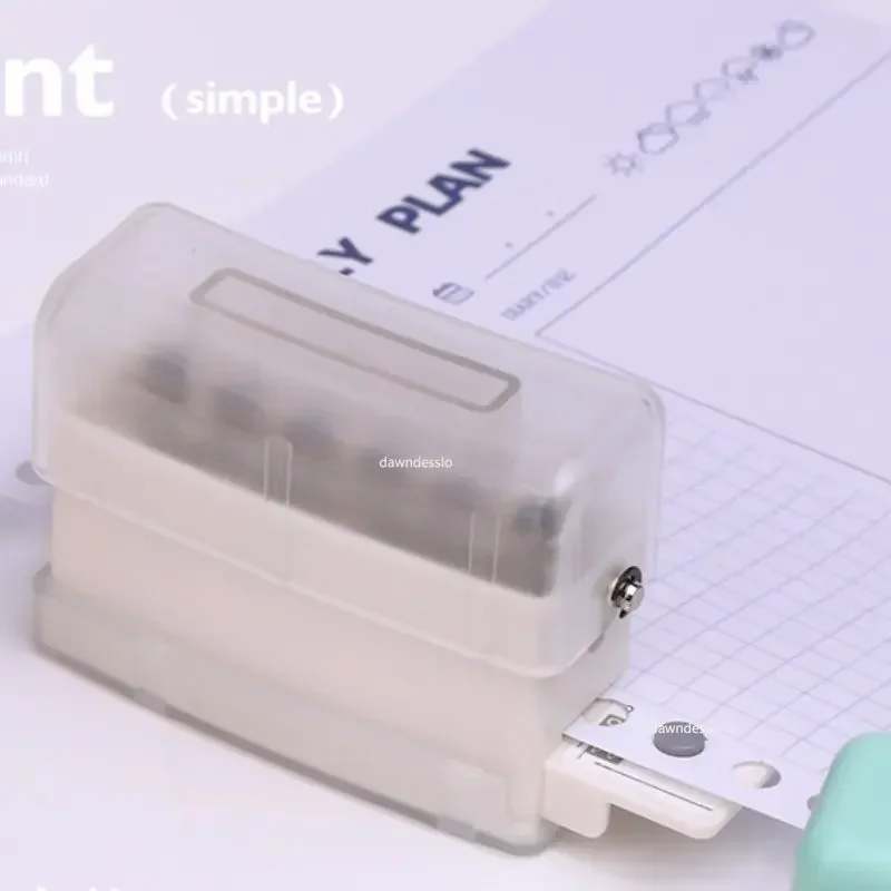 Paper Punch 6-Hole Handheld Mini Support Multiple 20/26/30 Hole Punching 5.5mm Aperture for A4 A5 B5 Notebook circle hole punch hole punching tools paper craft punch