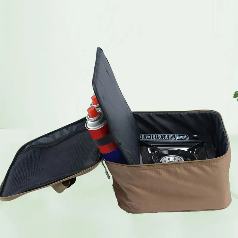 Outdoor Stove Carry Bag Camping Stove Storage Bag Portable Burner Carrier Camp Oxford Cloth Storage Organizer