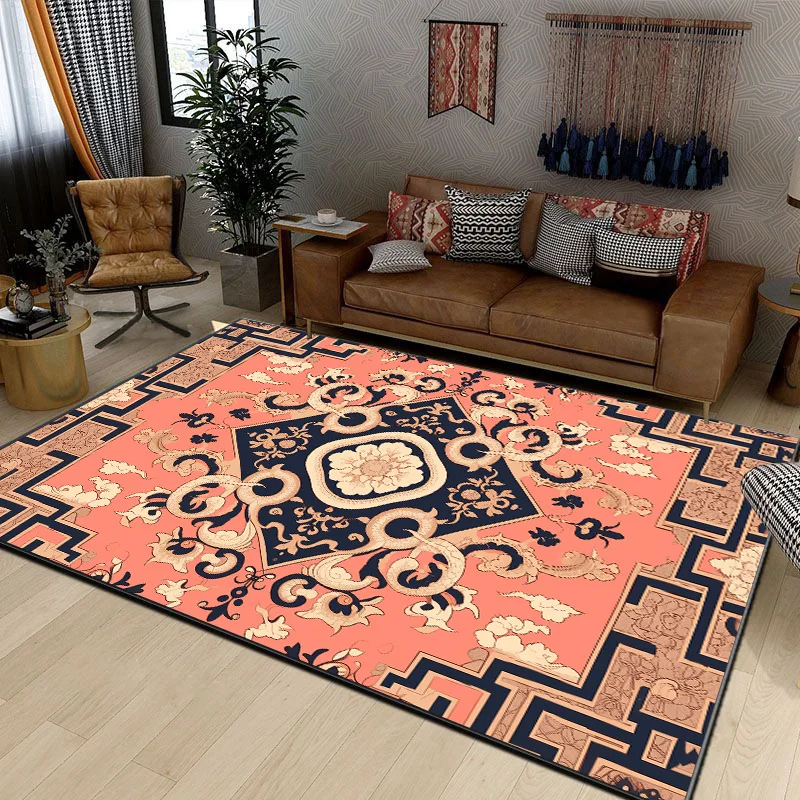 Chinese Style RUG FOR LIVE ROOM Dragon Pattern Luxury Carpet Washable Large Size Home Decor Floor Mats Easy Clean Non-slip Rugs 3