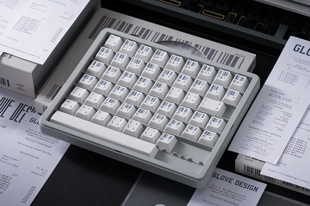 Glove Design OCR* Receipt キーキャップ CLOSED][GB] GLOVE x Domikey OCR Receipt Keycaps Cherry profile PBT