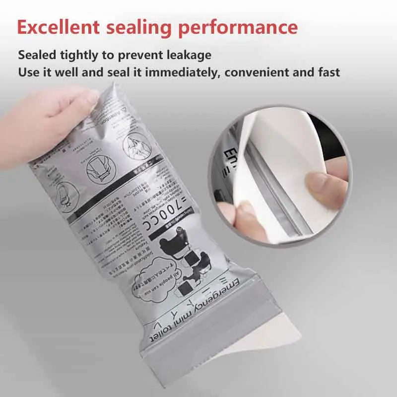 Travel disposable piss bags set 700Ml outdoor car emergency urinate bags baby vomiting bag climbing mini mobile toilet