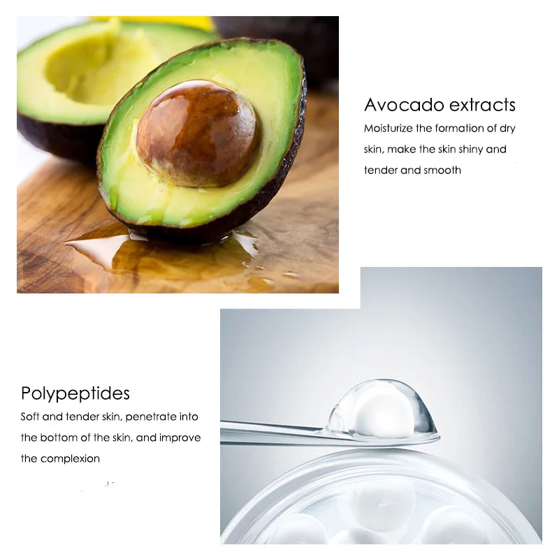 5pcs/lot IMAGES Avocado Polypeptide Face Care Sets Facial Moisturizing Repairing Skin Brightening Skin Care Products Cosmetics