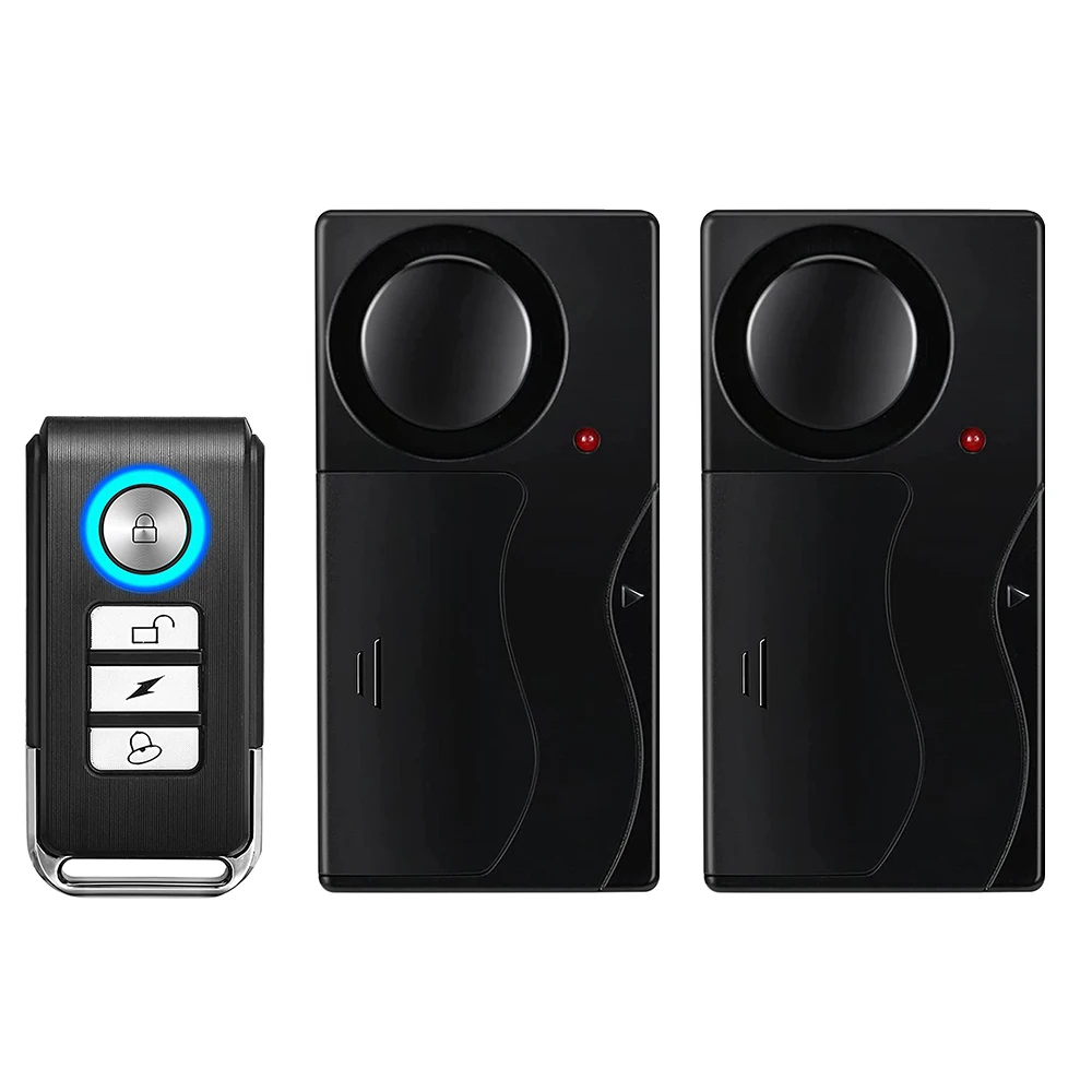 Enhanced Wireless Anti-Theft Vibration Alarm with Sound and Light for Bikes and Motorcycles