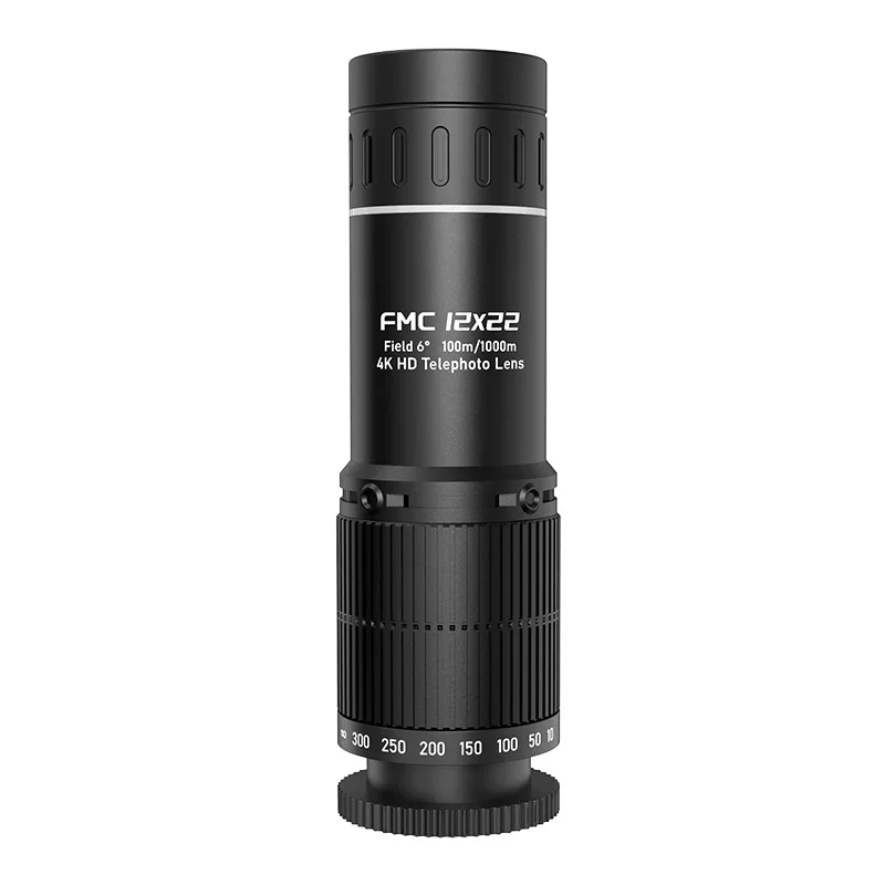 Outdoor Portable 12x Magnifying Telescope Monocular with Cross differentiation line for Hunting Golf Bird Watching Hiking Travel 4