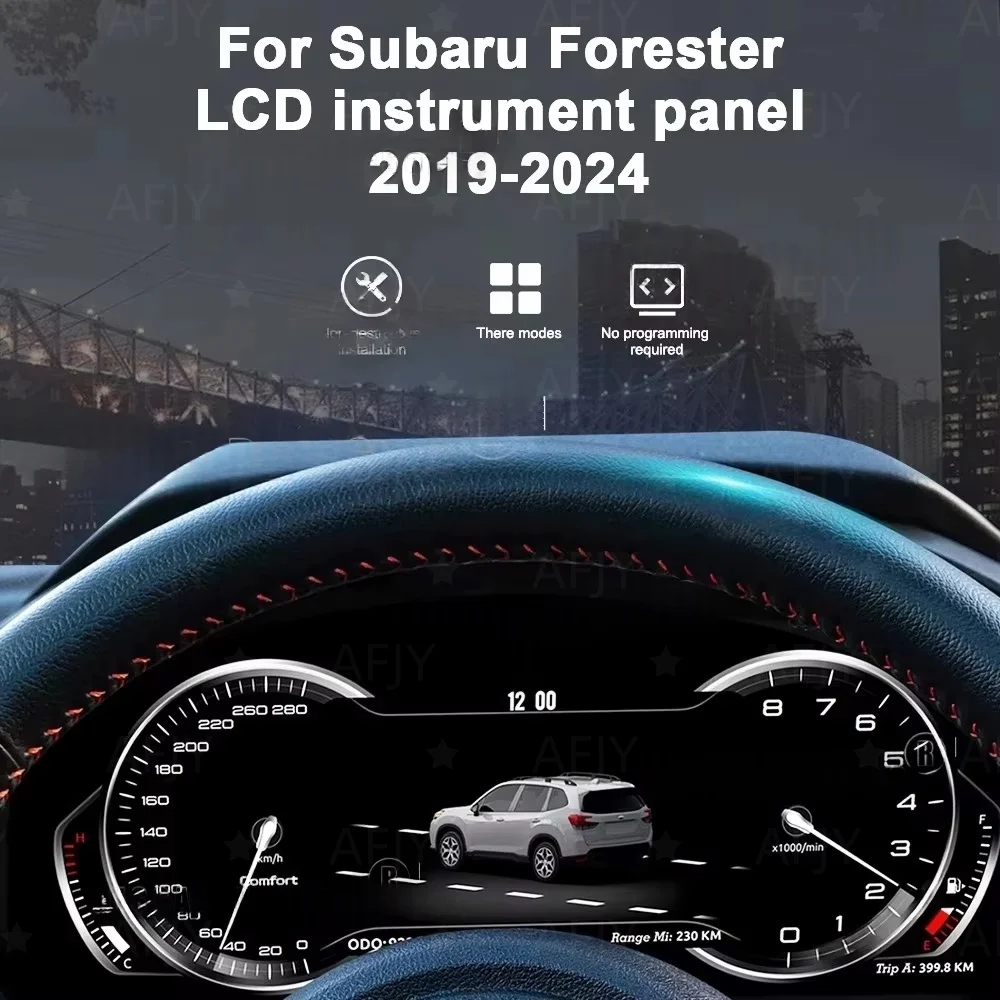 Pantalla Digital de Rendimiento para Subaru Forester 2019~2024, Conexión Directa, Panel de Instrumentos Digital Denali 3