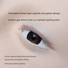 New Silicone Mannequin Heads Lash Tech Practice Heads with 3 layers lashes eyelash head model for Eyelash Extension Training 3