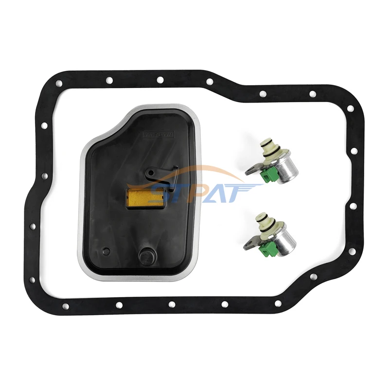 STPAT 4F27E FN4A-EL Transmission Solenoid Solenoids Kit With Filter KIT Suit 4F27E FN21-21-1F1 For 99-UP Ford Mazda 2 3 5 6 CX-7