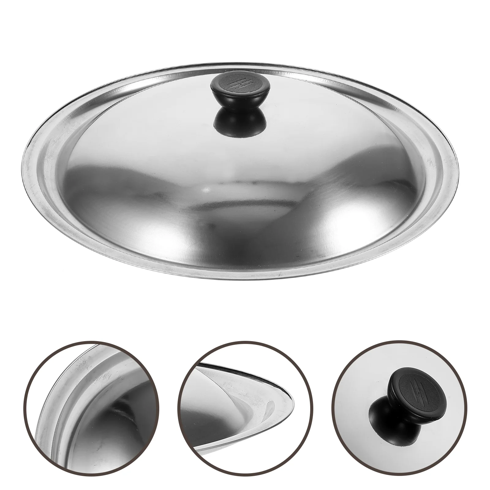 Stainless Steel Cookware Lids Oil Pot Cover 30Cm Bacon Grease Container Lid Anti-Scald Oil Jar Cover Reusable Kitchen Seasoning silicone food cover silicone pot lid silicone pan covers