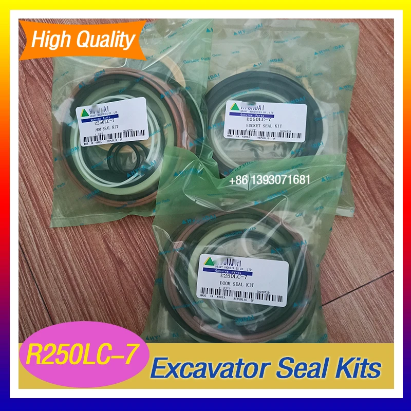 4SetsHighQualityExcavatorHydraulicSealKitsForR250LC7BoomArm