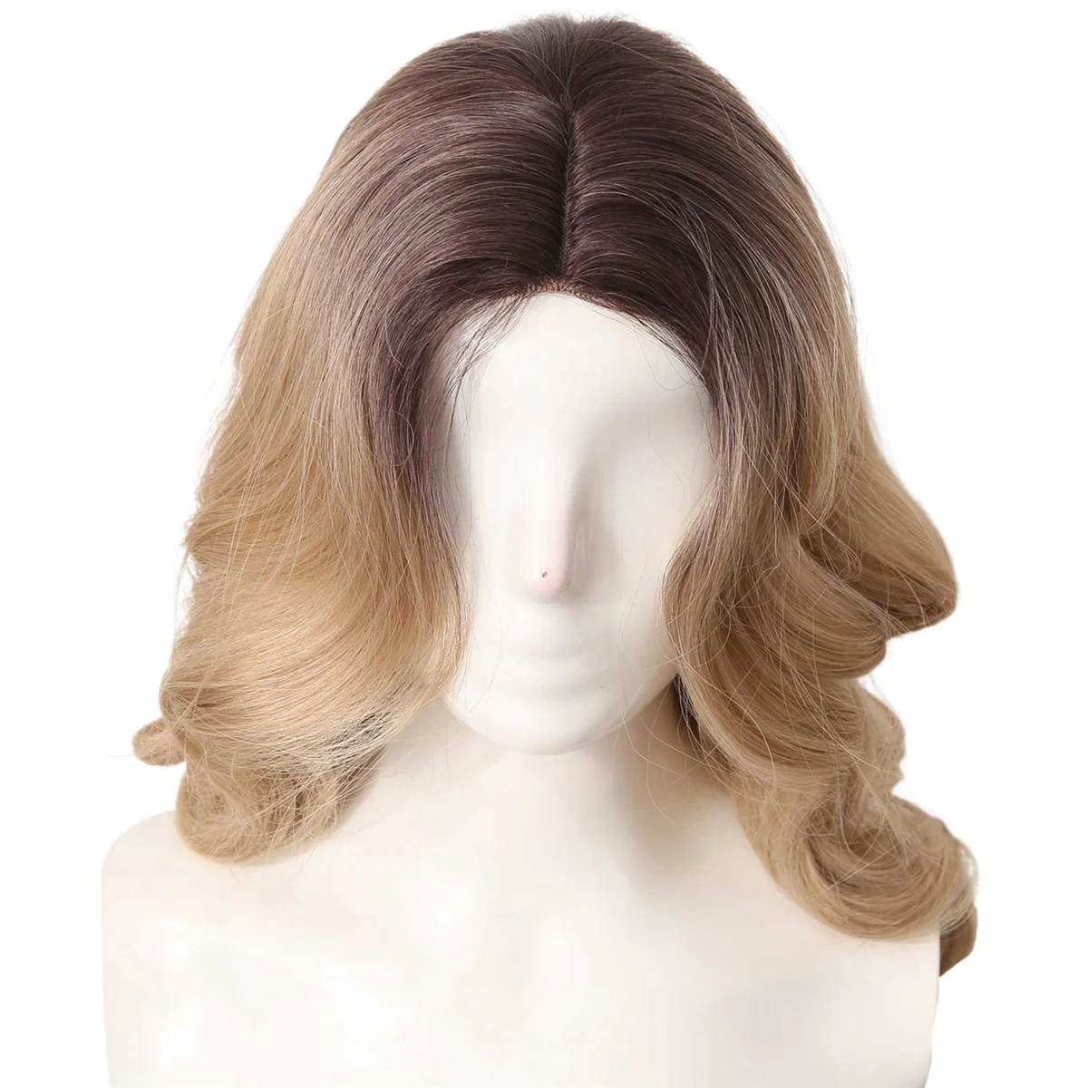 Europe and the Fashionable Wig Front Lace Big Wave Wigs Chemical Fiber Wig for Women Middle Part