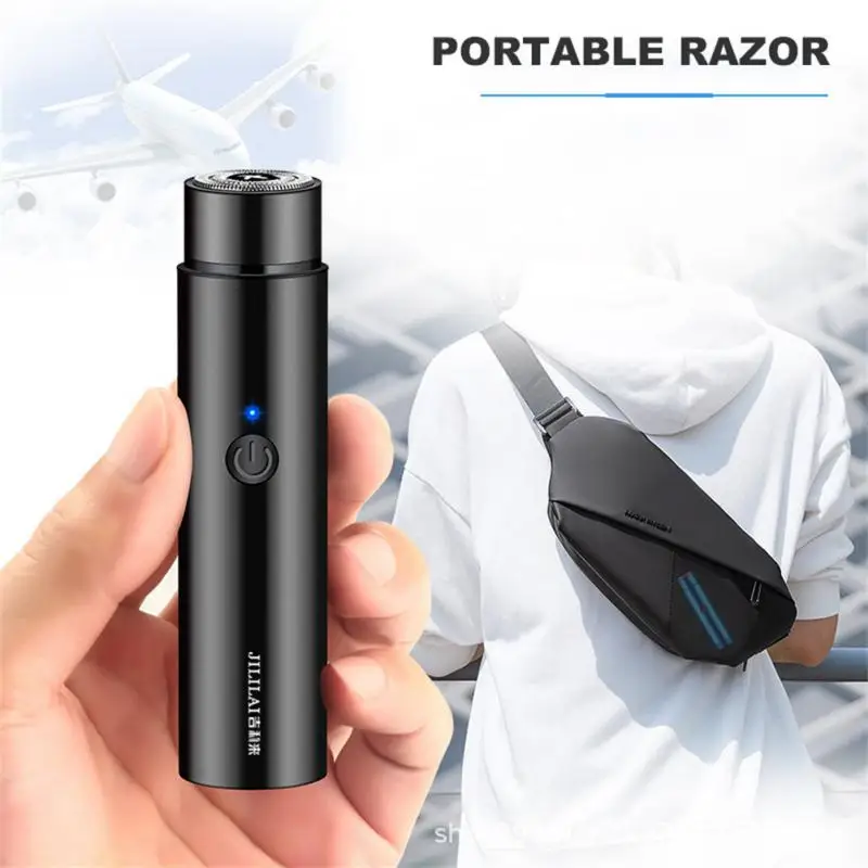 Mini rasoio elettrico per uomo rasoio elettrico portatile coltello da barba  USB ricaricabile rasoi da uomo viso corpo rasoio barba Clipper - AliExpress