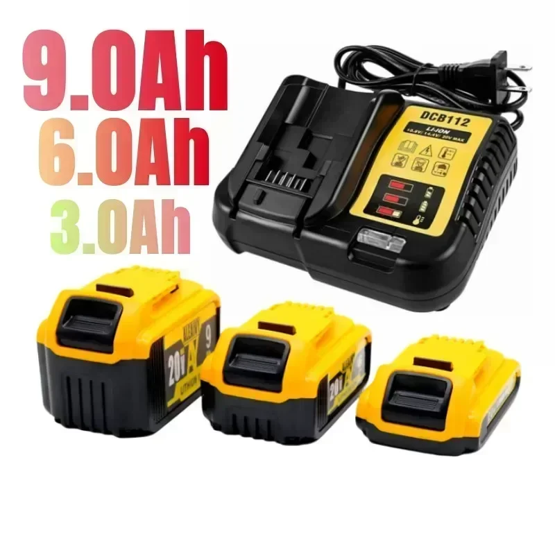 

Литиевый аккумулятор 9000 Ач для dewalt 18 в 20 вольт макс. мАч DCB200, сменный литий-ионный аккумулятор, батареи для электроинструмента
