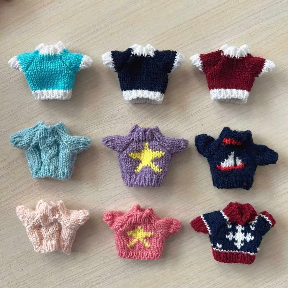 1pc Dolls Sweater Clothing for Ob11 16cm 17cm Bjd Idol Doll 10cm Plush Toys Clothes Cute BJD Dress-up Doll Accessories 4