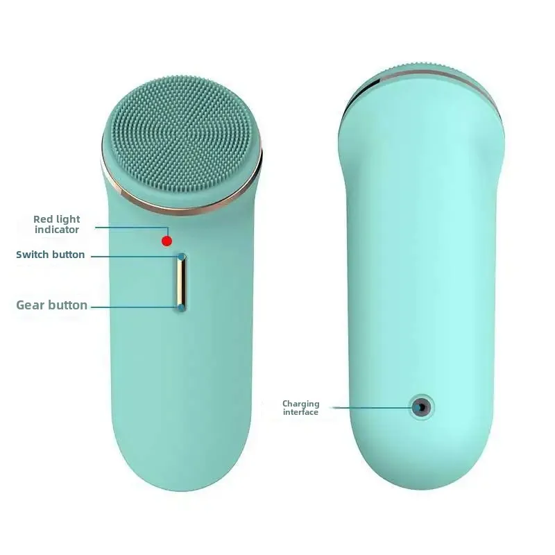 Two-In-One Clean Skin Beauty Facial Wash Brush Electric Cleaning Device Pore Cleansing Beauty Sono Vibrating Facial Cleaner