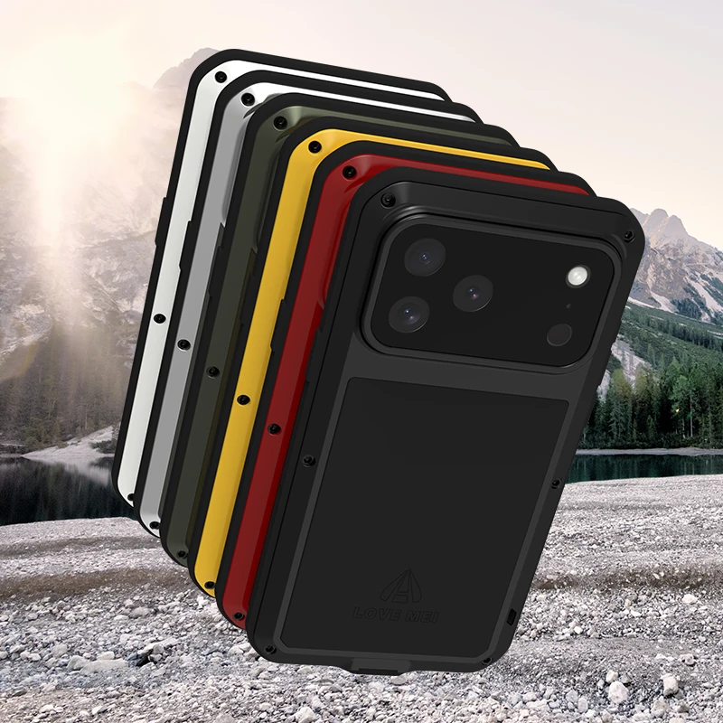 Love Mei Silicone Military Grade Protective Phone Case - Shock & Dust Proof Cover