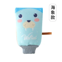 

Children's painless bath artifact double-sided bath towel and mud gloves Free shipping