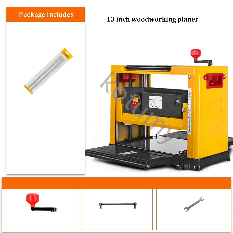 Multi-function Woodworking Planer Machine Small Woodwork Press Planer Machine Household High-power Electric