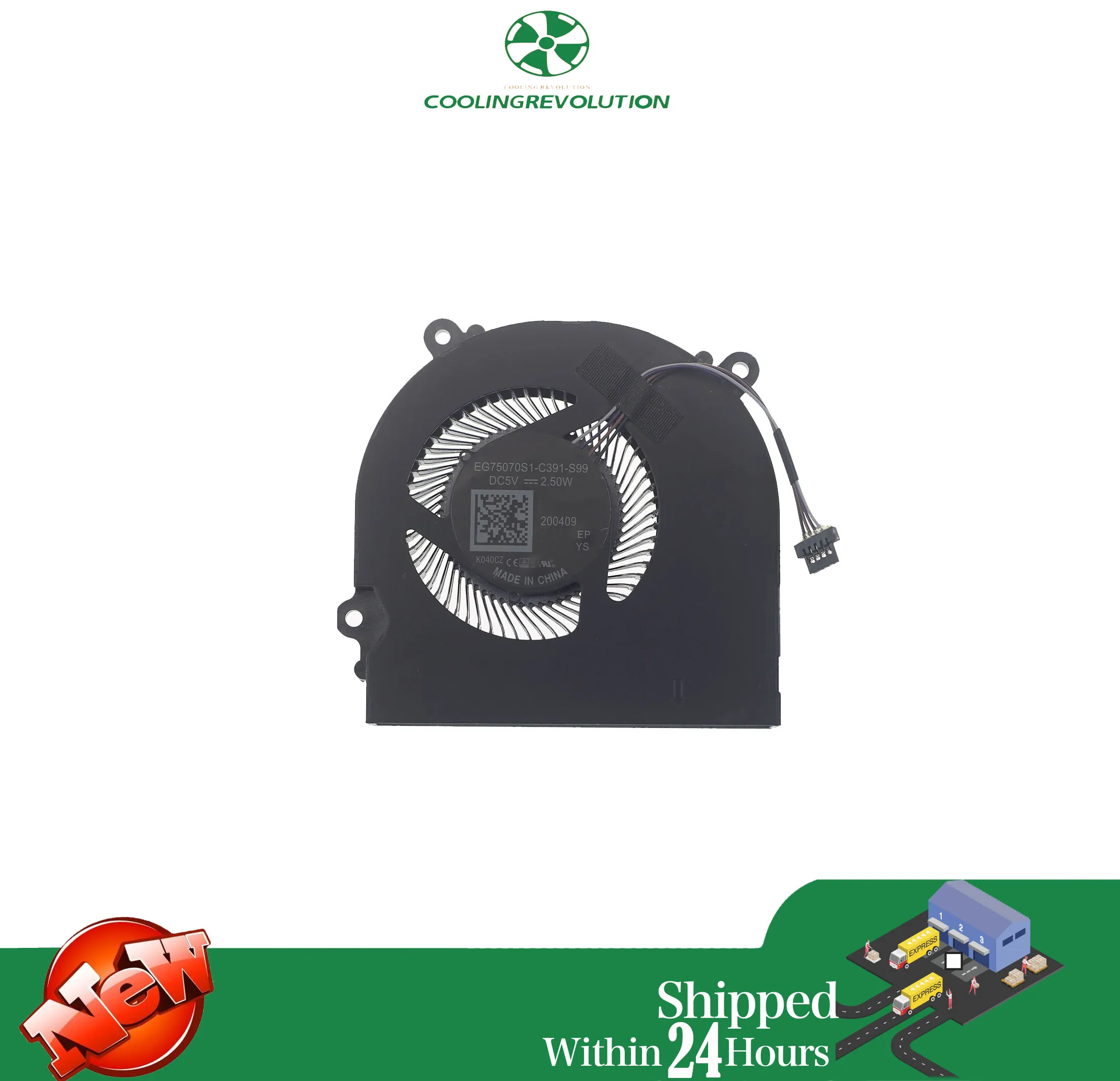 Cpu Laptop Cooling Fan Eg75070s1-c391-s99 Dc5v 2.50w 4pin Ther7gk5c61431 Gk5cp6v - Imagem 2