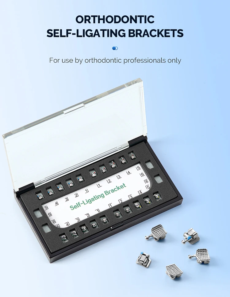 20 Teile/paket Dental Kieferorthopädische Metall Selbstligierende Klammern Hosenträger Ortho Monoblock Roth MBT 0,022 3-4-5 haken Zahnmedizin Werkzeuge – Detail 4
