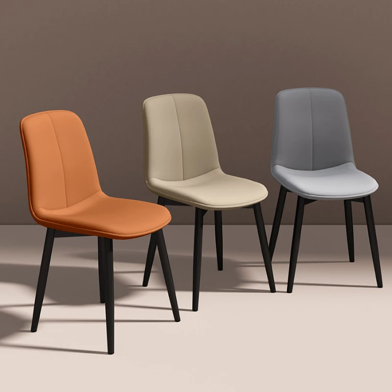 

Ergonomic Restaurant Metal Dining Chairs Nordic Living Room Kitchen Dining Chairs Modern Luxury Cadeira Home Furniture MR50DC