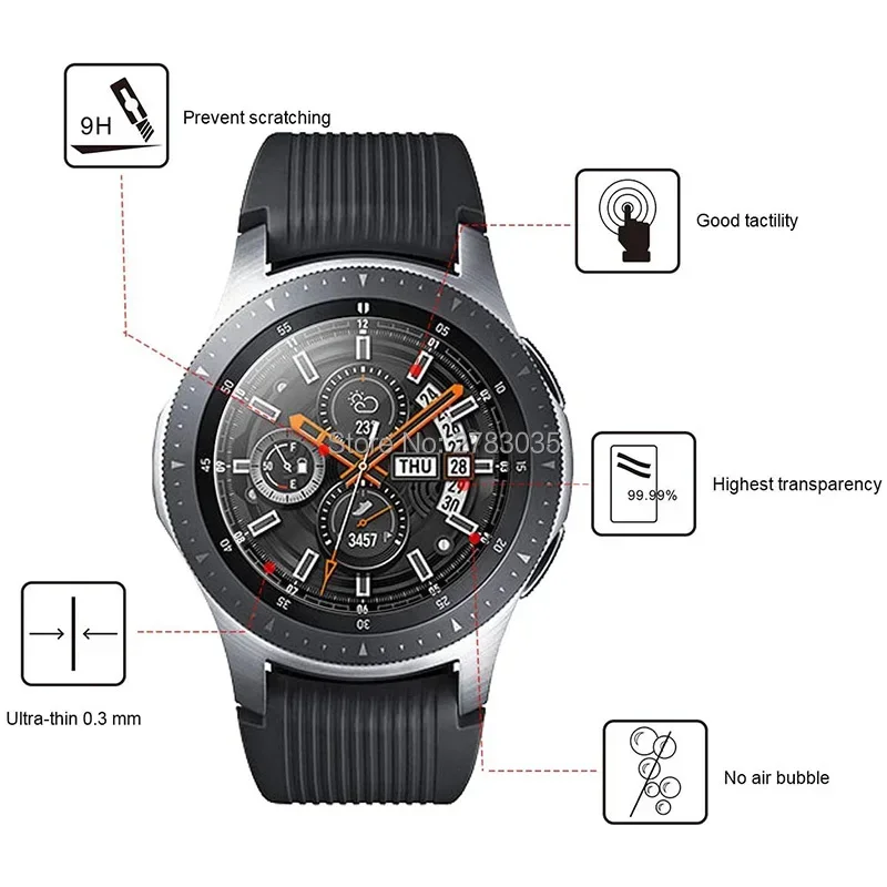 For Suunto RACE SmartWatch Ultra Slim Clear / Anti Purple Light 2.5D 9H Tough Tempered Glass Guard Film Screen Protector