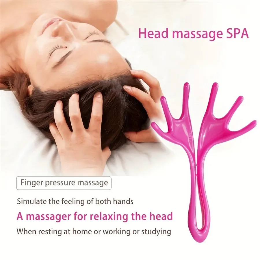 Head massager, six claws scalp massage tool, massage comb, unclogging head scalp meridian scratch head, mother's day gift