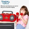 Kids Microphone Karaoke Machine Music Instrument Toys with Light Indoor Outdoor Travel Educational Toy Gift for Girl Boy Child 4