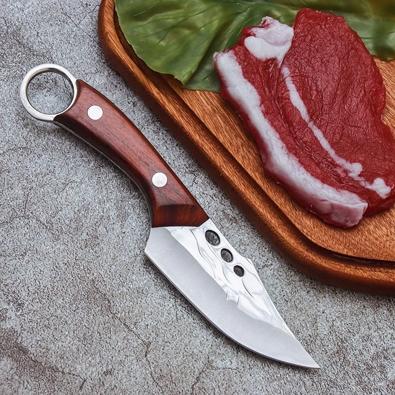 Fruit Knife Mongolian Hand Held Small Knife For Lamb Eating Outdoor  Portable Dining Knife Kitchen Small Knife With Leather Cover - AliExpress