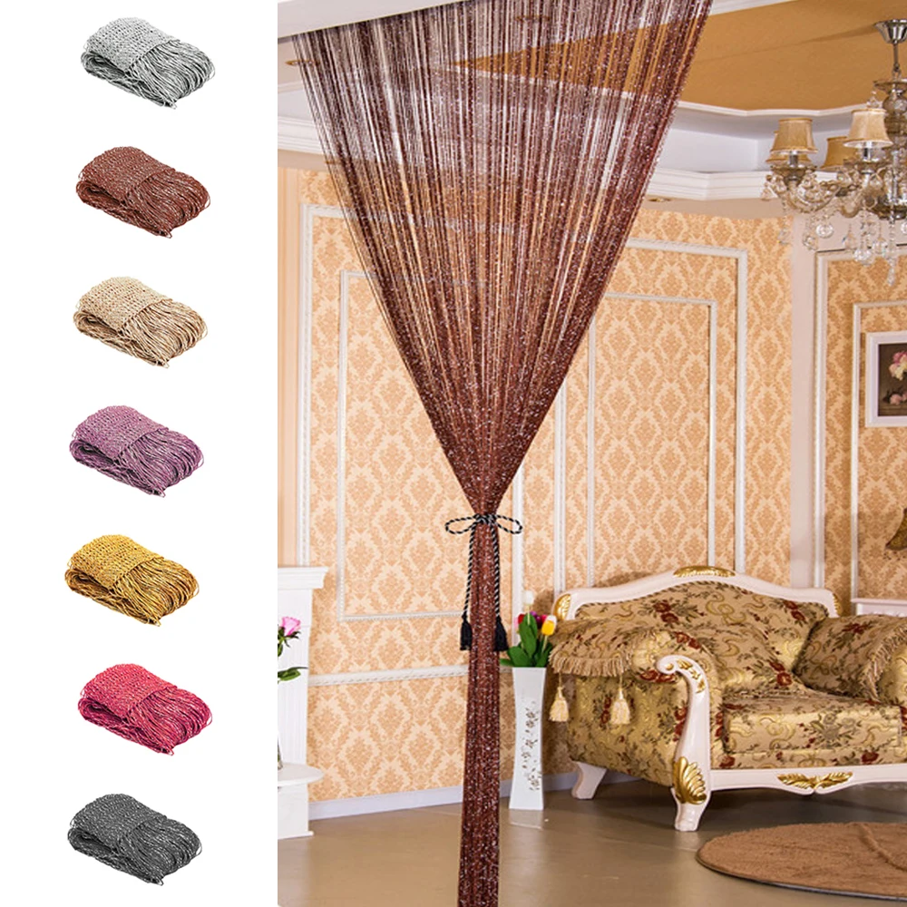 Description Picture 3 of itemDoor String Curtain Curtain Wall Panel Fringe Window Room Divider Blind Decorative Tassel Screen Ribbon Strings Strip