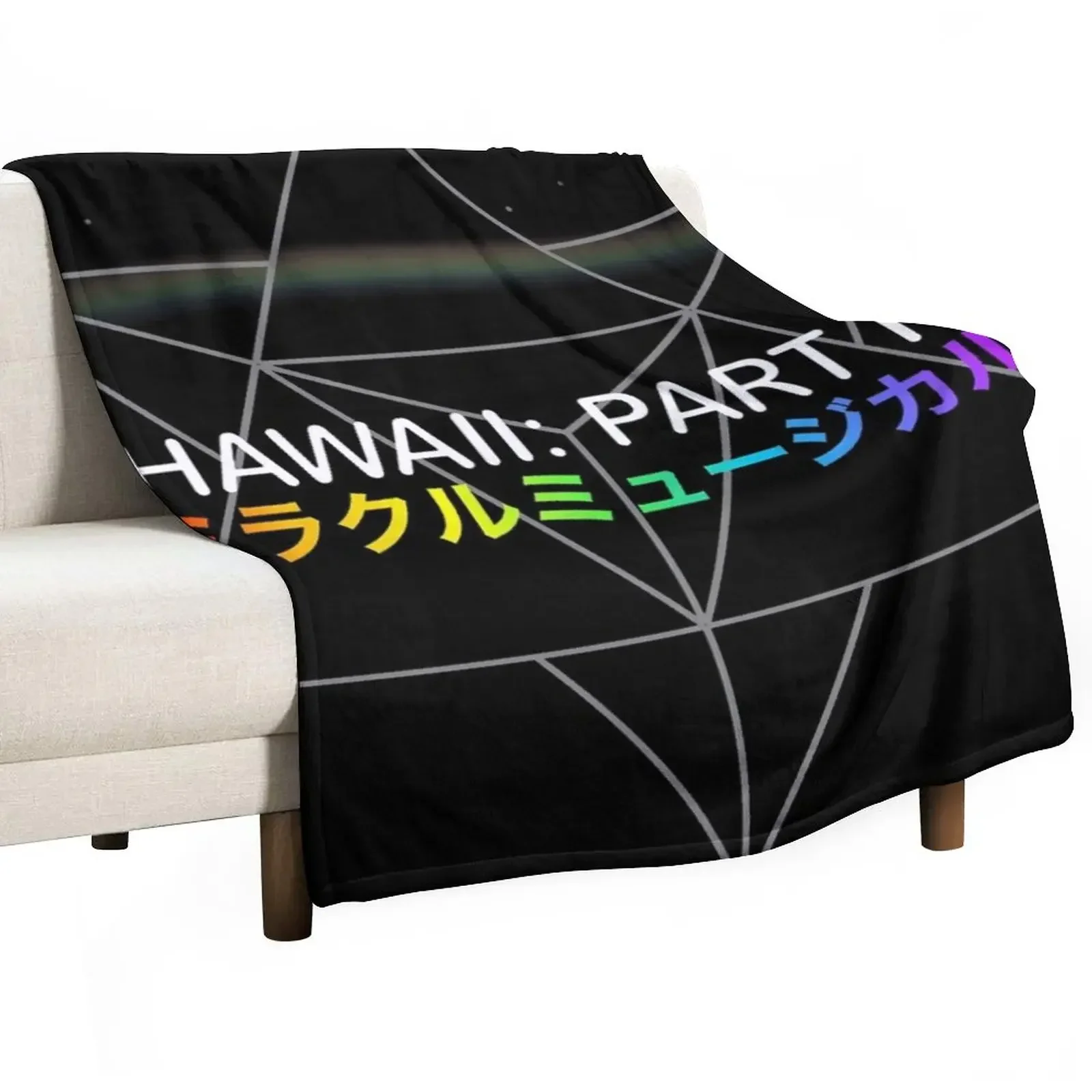 

Hawaii: Part ii Throw Blanket Custom Decorative Beds Fluffy Shaggy Blankets