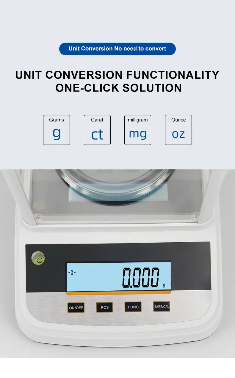 Lab Precision Analytical Balance Double-screen Display Precision Scale Jewelry D