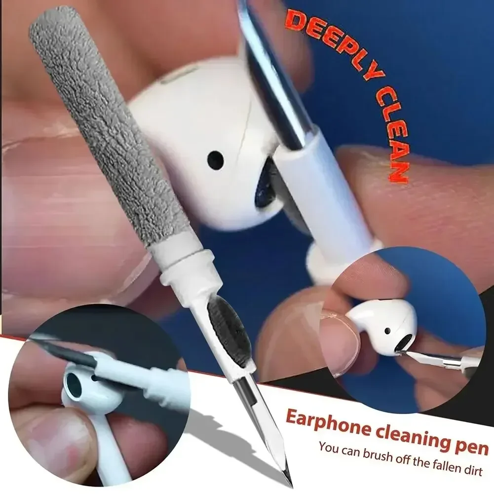 Kit di pulizia per Airpods Pro 1 2 3 Auricolari Penna di pulizia Spazzola Auricolari Bluetooth Custodia Auricolare Tastiera Strumenti di pulizia del telefono - Image 6