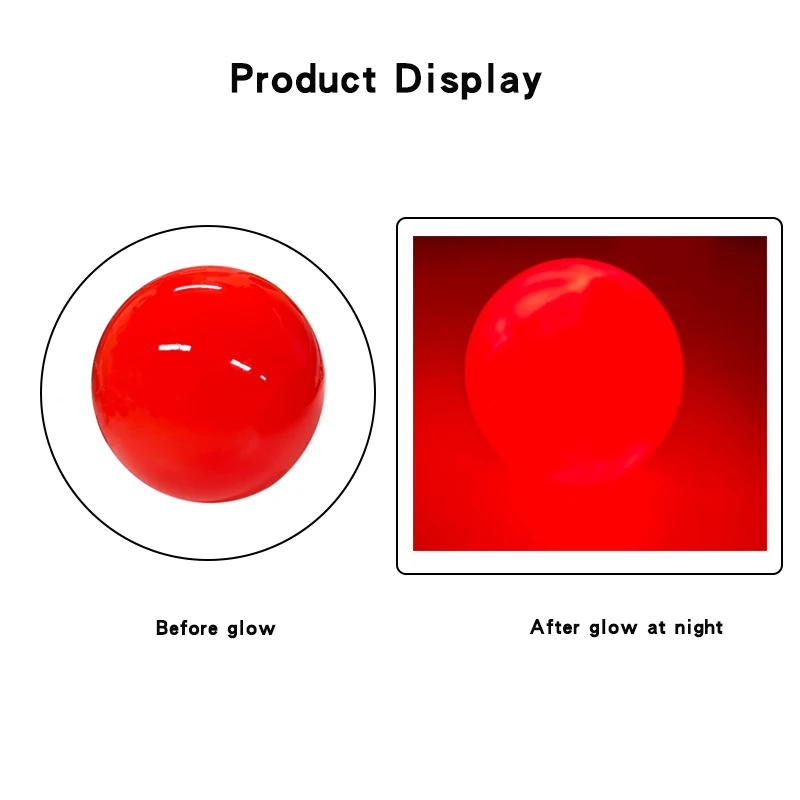 Description Picture 3 of item1 Pcs LED Golf Ball For Night Practice Durable Super Long Time Bright Golf Balls Red Green Orange Outdoor For Park Ball