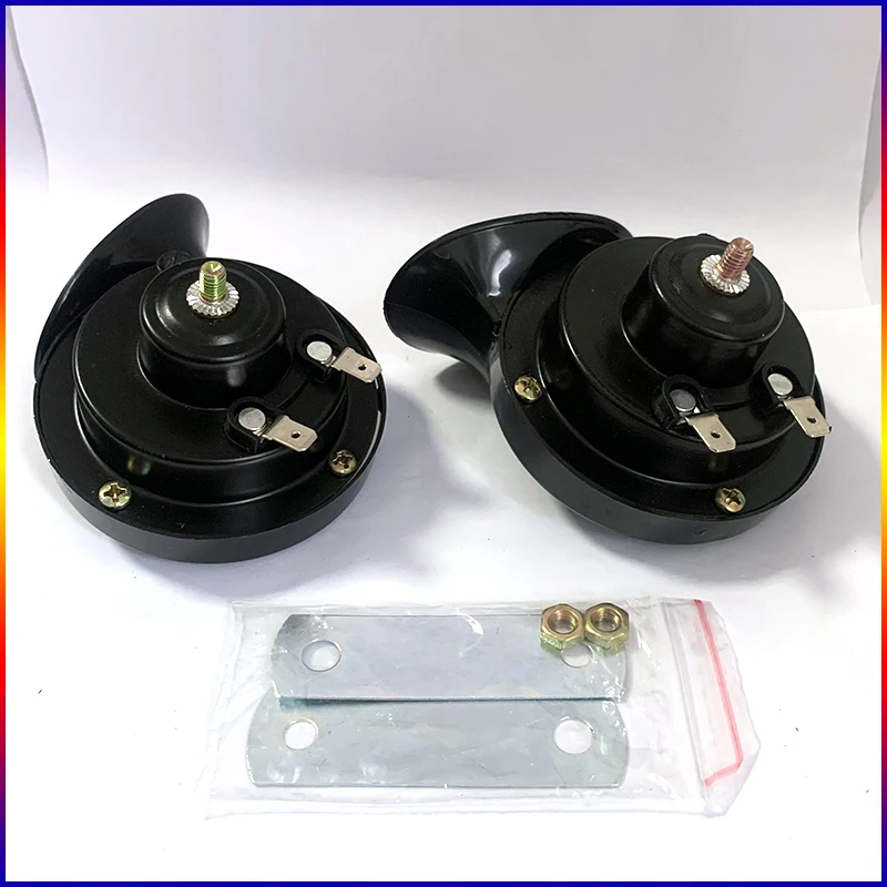 Vehicle Snail Horn 12V/24V Trumpet Air Horn Motorcycle for Trucks Vehicle Electric Snail Waterproof Alarm 120DB car siren horn car air horn motorcycle horn waterproof horn