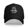 Vintage Retro Make Spain Great Again Pool Party Baseball Caps For Womens Personalized Male Beach Coquette Hat Trucker Cap 1