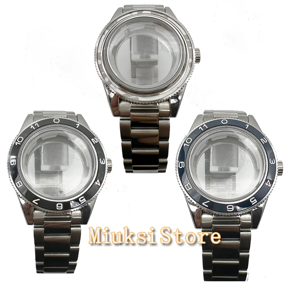 Bliger 38mm/40mm Saphirglas Silber Gehäuse Stahl Armband Für Nh35 Nh36 Nh34 (gmt) Eta2824 Pt5000 Miyota 8205 Dg 3804 Uhrwerk