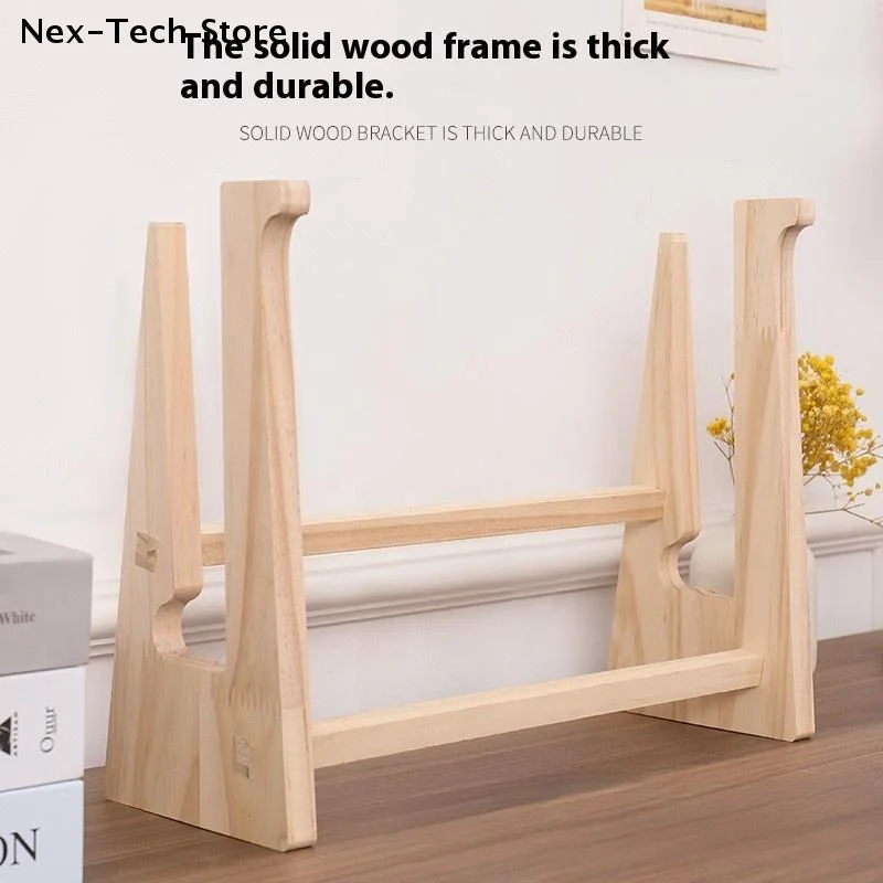 1Pcs 나무 노트북 스탠드 조립식 노트북 냉각 브래킷용 랩데스크 라이저 강화 지지대