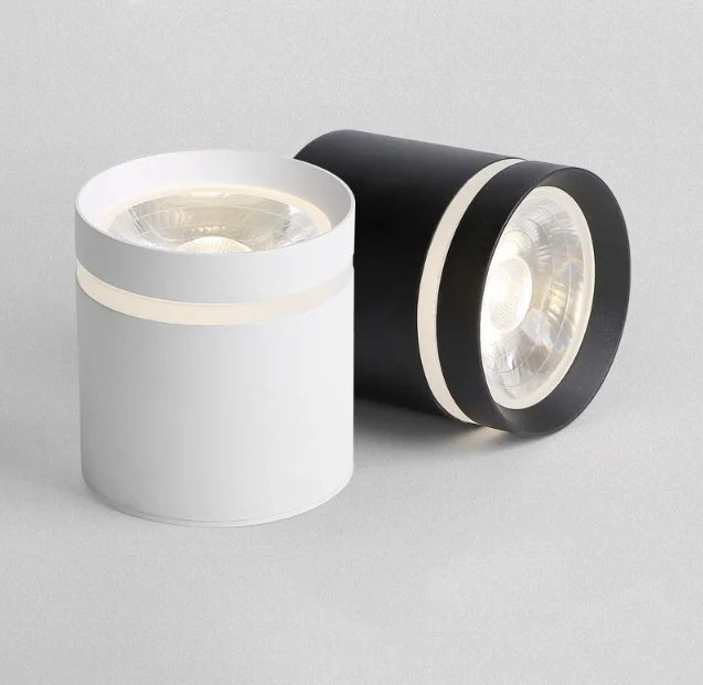 Tanio Możliwość przyciemniania Cylinder LED COB Downlights 7W