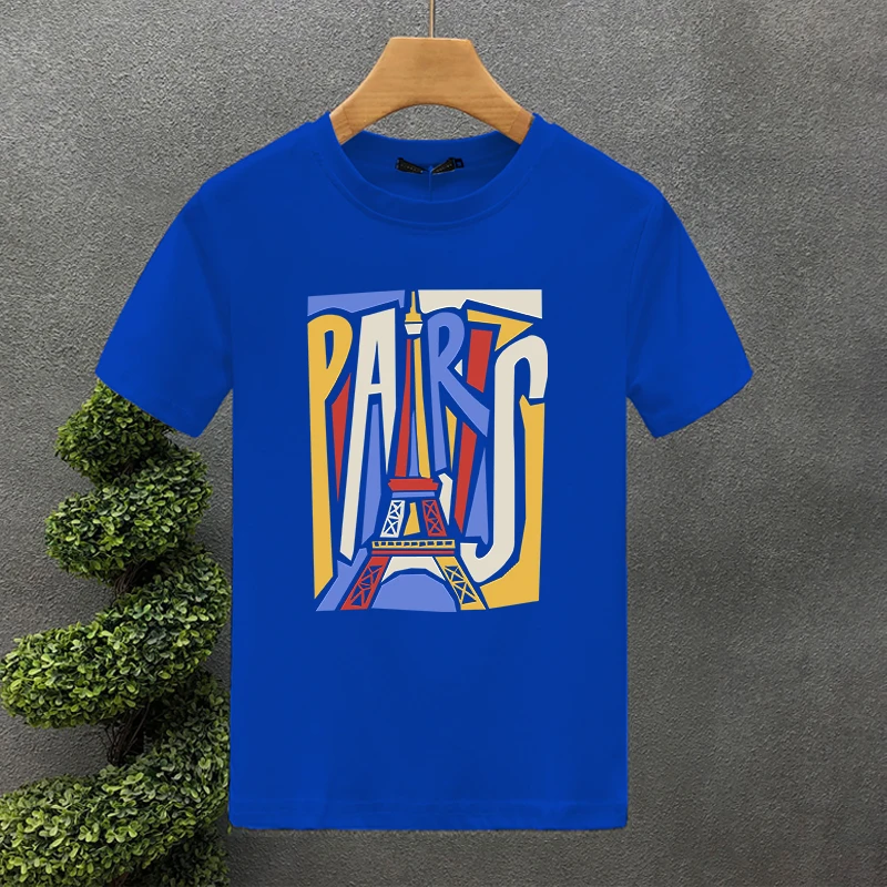 2024 2yk Design For Men's T-shirt Cotton High Quality Paris Printing Summer Tees Brand Tops Unisex Oversized S-7XL_voghion.com