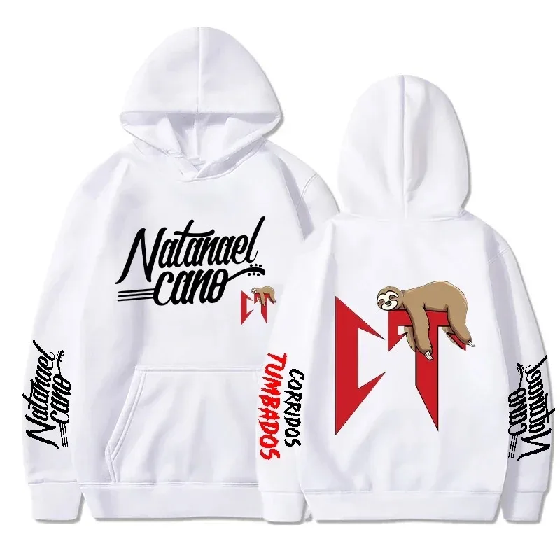 Natana Cano Moletons de manga comprida para homens e mulheres, pulôver casual com capuz, moda corridos, tumbados, Harajuku 2024