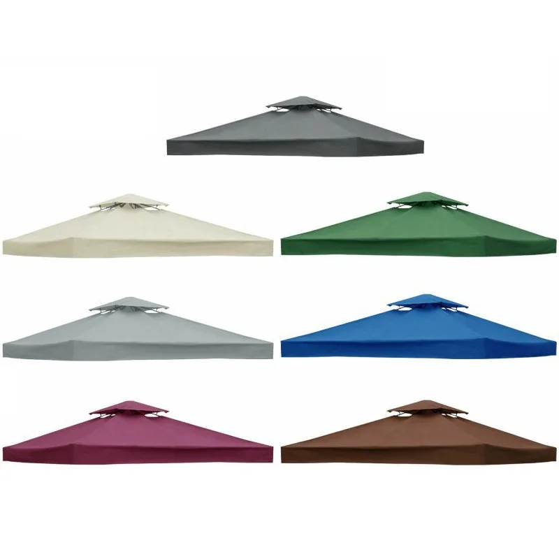 3Mx3M 300D Canvas Camping Hiking Sun Shelter Outdoor Tent Canopy Top Roof Cover Patio Sun Shade Cloth Shade Shelter Replace Part