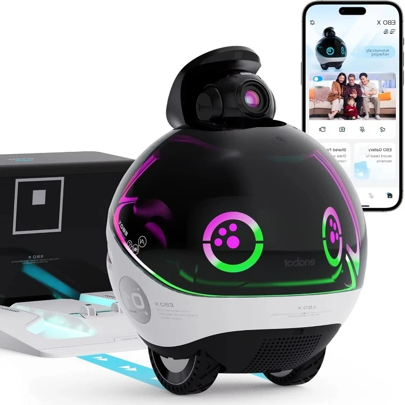 Next-Gen GPT-4o Home Robot | Pet Camera With 4K, Fall Alert, Voice Control | Smart Cat Family Companion