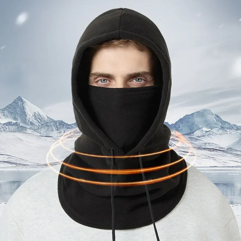 Winter Warm Cycling Cap Men Women Thicken Balaclava Hat Neck Scarf Unisex Outdoor Windproof Hooded Face Mask Scarf Beanie Cap 6