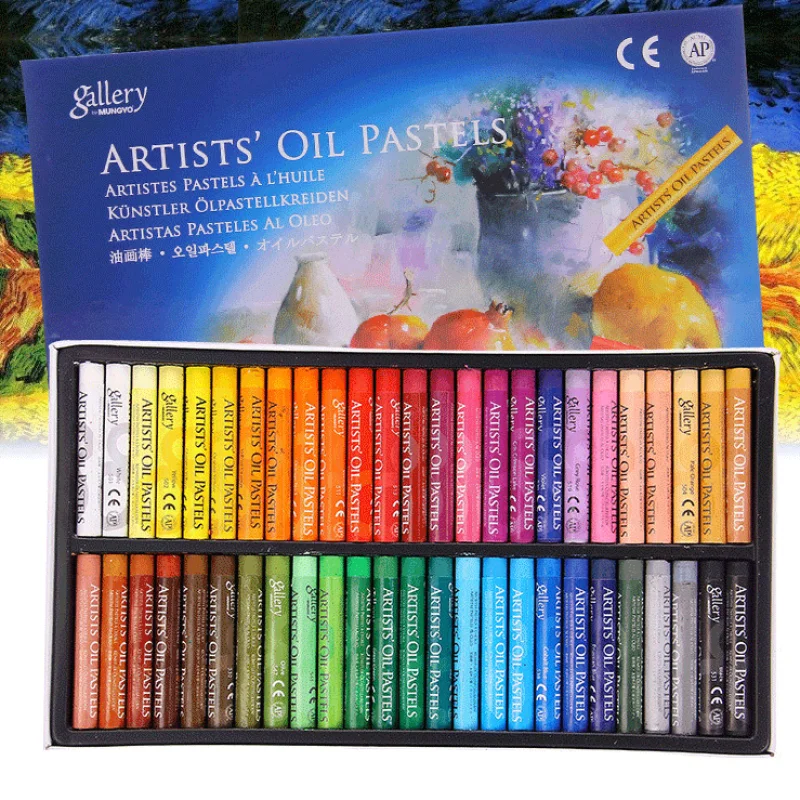 

Oil Pastel Set 12/25/50 Professional Painting Drawing Graffiti Art Crayons Washable Round Soft Non Toxic Sticks for Artist